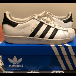 Adidas black and white shoes